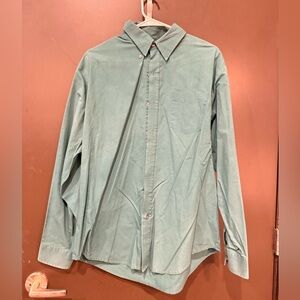 Croft & Barrow deep olive striped button down shirt